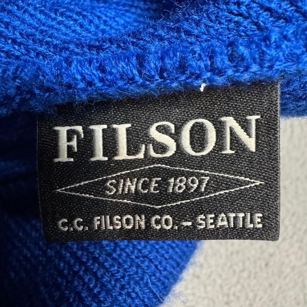 Filson Watch Cap Beanie Knit Hat Blue OS Adult FCDP017856 Outdoor Warm Winter